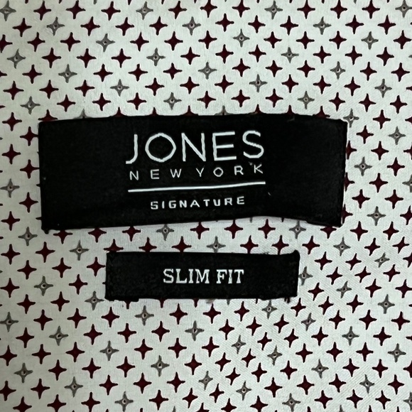 Jones New York Signature , Long Sleeve, Patter Grey & Burgundy, Size Small - Picture 8 of 8
